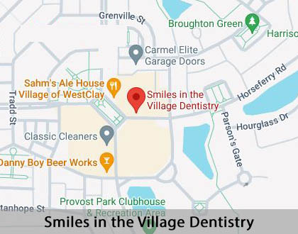 Map image for Emergency Dentist in Carmel, IN